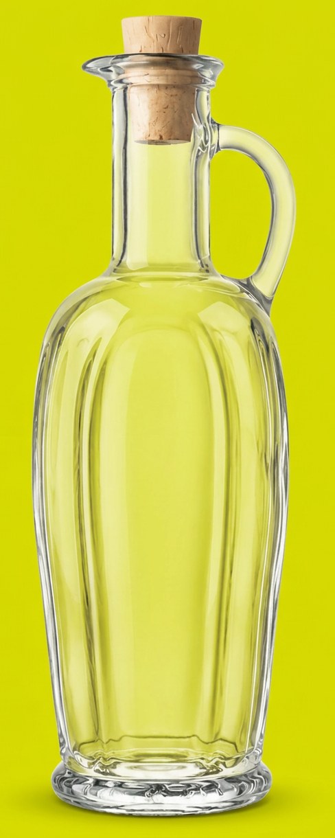 Leere 250 ml Premium Glasflasche mit Naturkorken